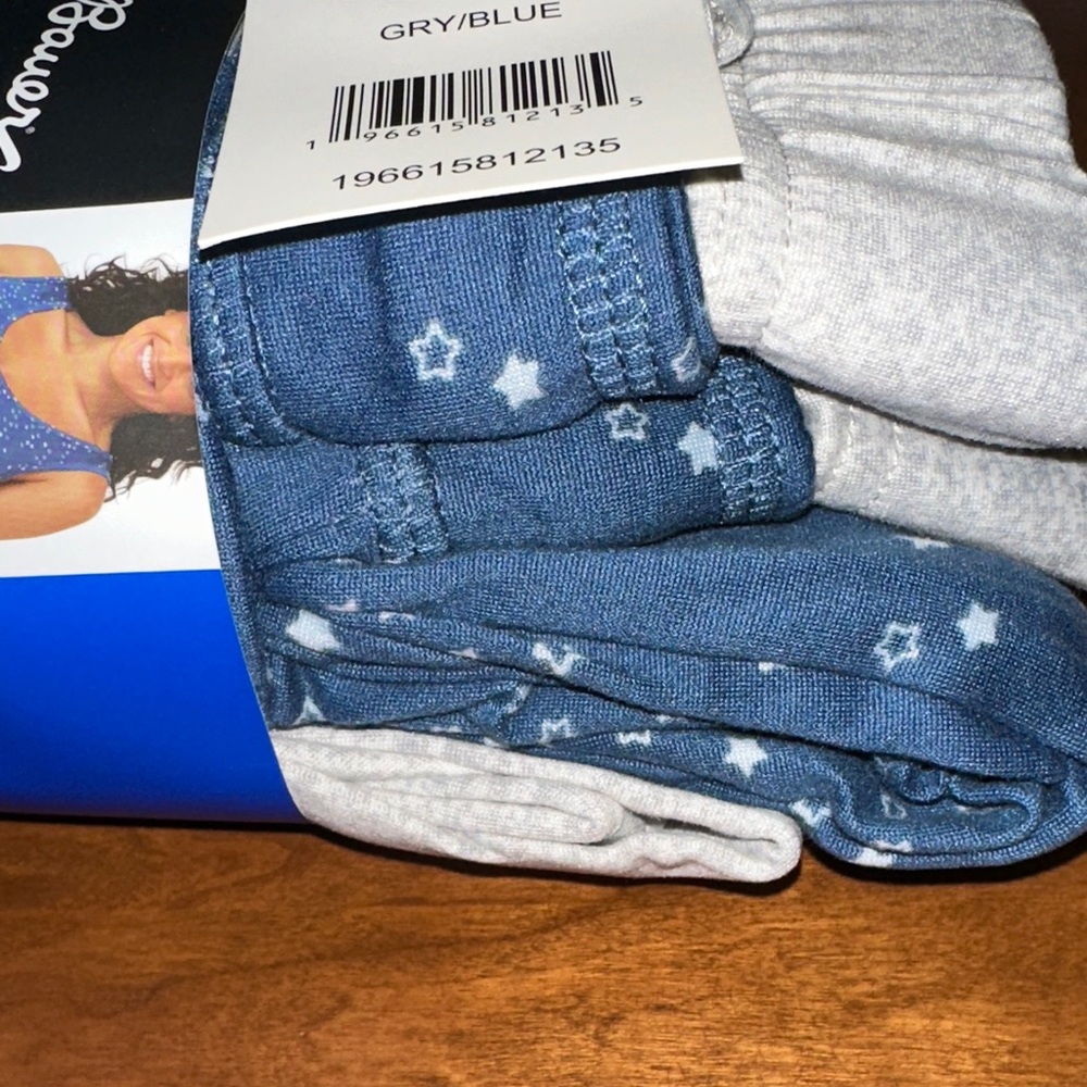 Eddie Bauer Women's 4-Piece Sleep Set - Navy Star & Heather Gray NWT - Picture 8 of 8